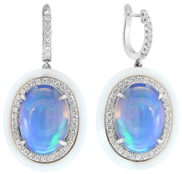 Brume de Nacre Opal Earrings