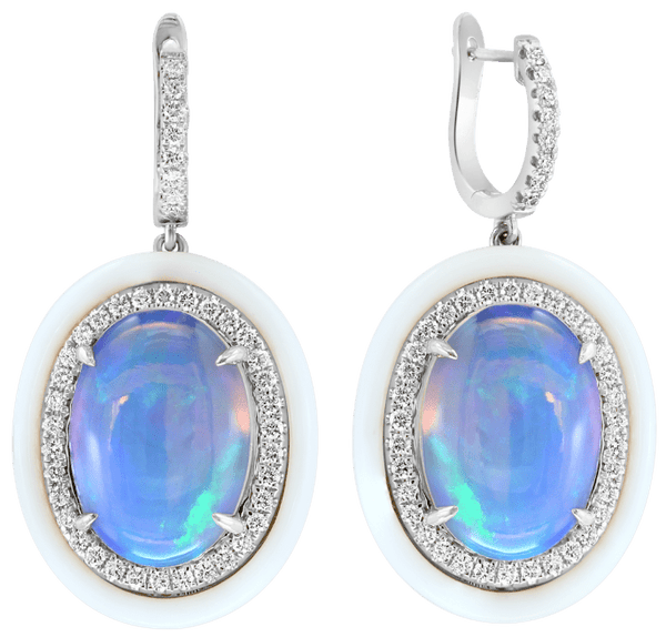 Brume de Nacre Opal Earrings