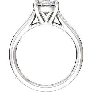 Elongated Oval Cut Engagement Ring