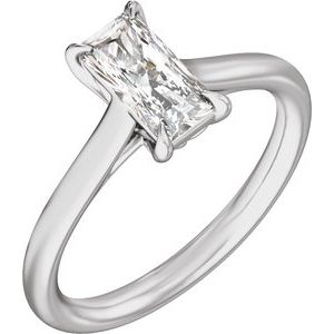 Radiant Cut Solitaire Engagement Ring