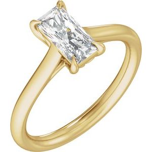 Radiant Cut Solitaire Engagement Ring