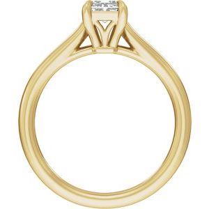 Radiant Cut Solitaire Engagement Ring