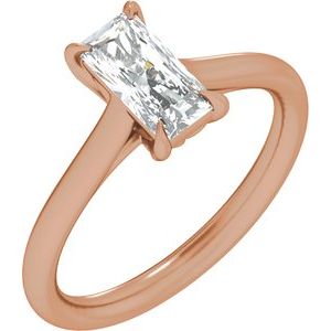 Radiant Cut Solitaire Engagement Ring