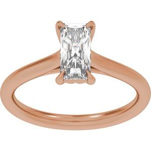 Radiant Cut Solitaire Engagement Ring