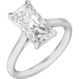 Radiant Cut Solitaire Engagement Ring