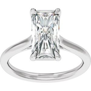 Radiant Cut Solitaire Engagement Ring