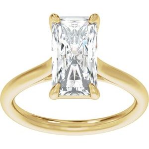Radiant Cut Solitaire Engagement Ring
