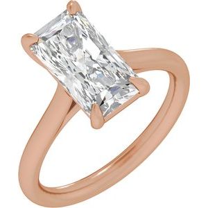 Radiant Cut Solitaire Engagement Ring