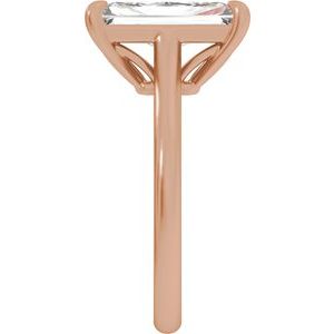 Radiant Cut Solitaire Engagement Ring