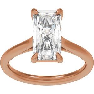 Radiant Cut Solitaire Engagement Ring
