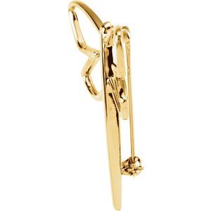 14K Yellow Gold Dragonfly Brooch