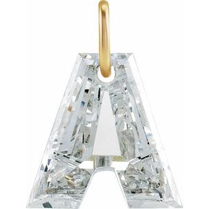 Lab-Grown Diamond Initial Letter Dangle