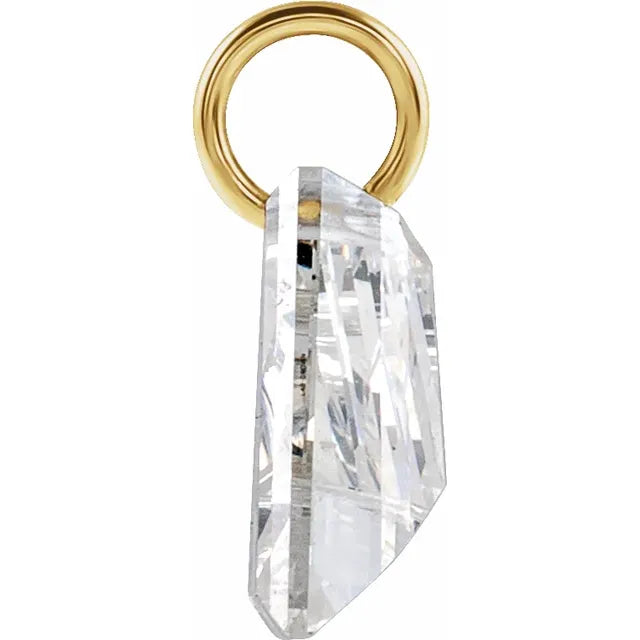 Lab-Grown Diamond Initial Letter Dangle