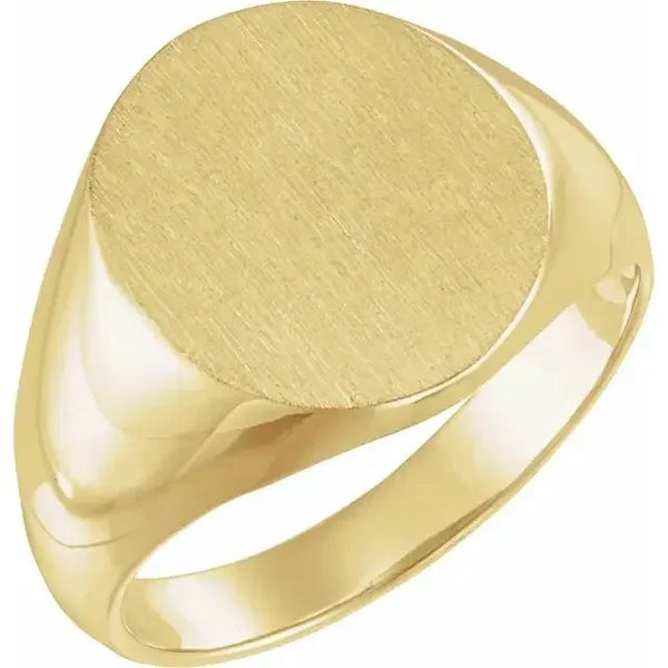 Le Soleil de Fontainebleau, Gold Oval Signet Ring