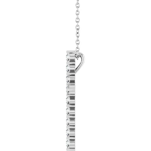 Lumière de Sainte-Chapelle, Diamond Cross Necklace