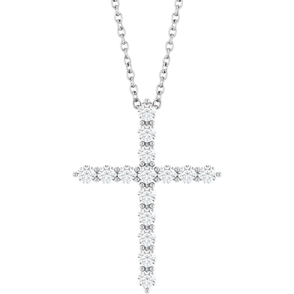 Lumière de Sainte-Chapelle, Diamond Cross Necklace