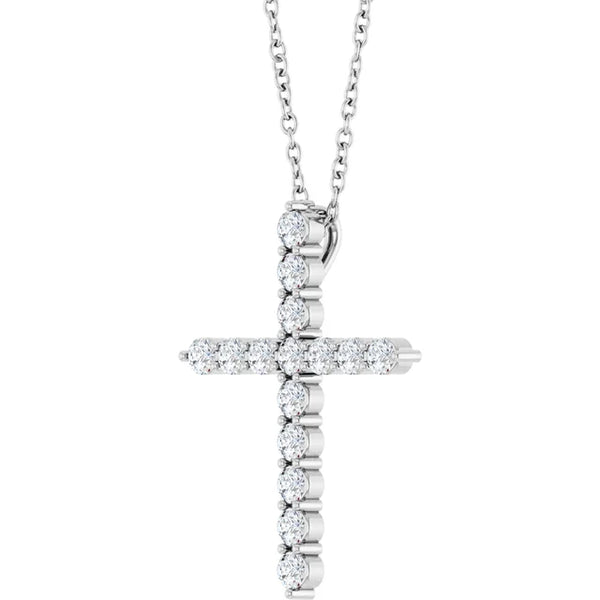 Lumière de Sainte-Chapelle, Diamond Cross Necklace