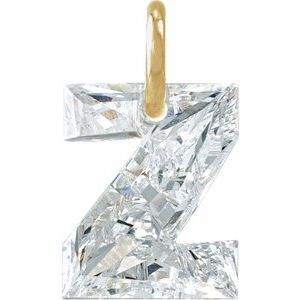 Lab-Grown Diamond Initial Letter Dangle