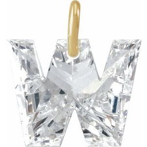 Lab-Grown Diamond Initial Letter Dangle