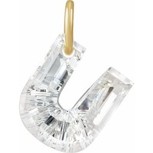 Lab-Grown Diamond Initial Letter Dangle