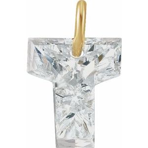 Lab-Grown Diamond Initial Letter Dangle