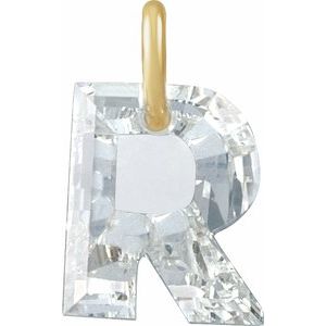 Lab-Grown Diamond Initial Letter Dangle
