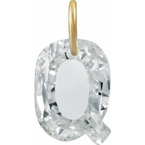 Lab-Grown Diamond Initial Letter Dangle