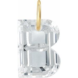 Lab-Grown Diamond Initial Letter Dangle