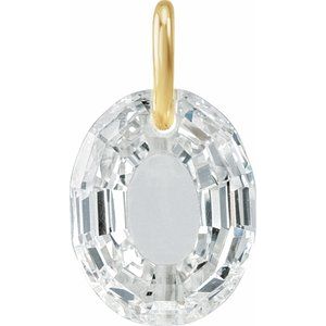 Lab-Grown Diamond Initial Letter Dangle