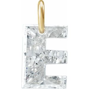 Lab-Grown Diamond Initial Letter Dangle