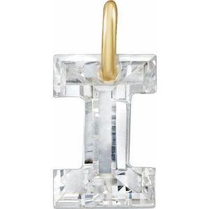 Lab-Grown Diamond Initial Letter Dangle