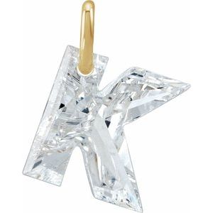Lab-Grown Diamond Initial Letter Dangle