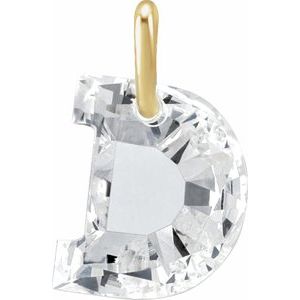 Lab-Grown Diamond Initial Letter Dangle