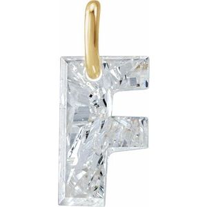 Lab-Grown Diamond Initial Letter Dangle