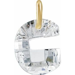 Lab-Grown Diamond Initial Letter Dangle