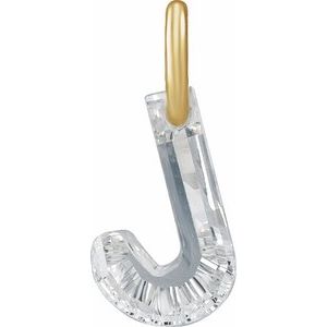Lab-Grown Diamond Initial Letter Dangle