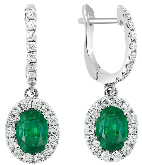 Goutte de Pluie Sapphire & Diamonds Earrings
