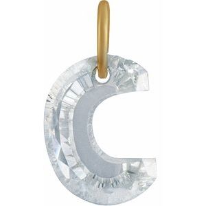 Lab-Grown Diamond Initial Letter Dangle