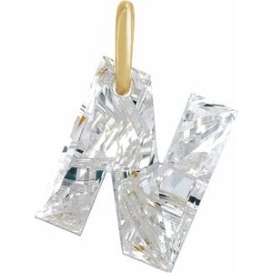 Lab-Grown Diamond Initial Letter Dangle
