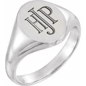 Sceau de Versailles, Gold & Platinum Signet Ring