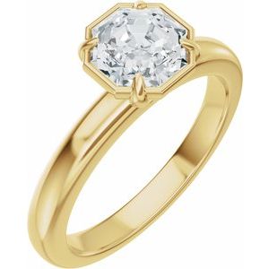 Solitaire Bezel-Style Engagement Ring