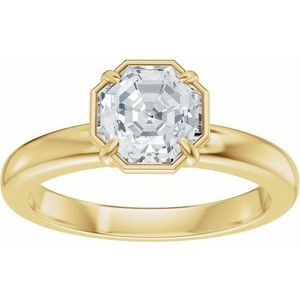 Solitaire Bezel-Style Engagement Ring