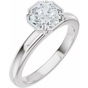Solitaire Bezel-Style Engagement Ring