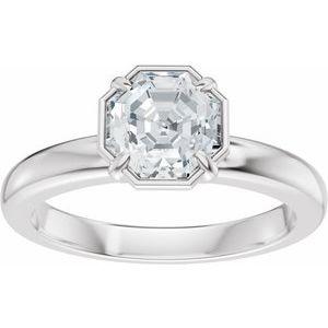 Solitaire Bezel-Style Engagement Ring