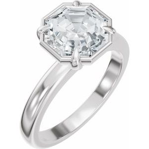 Solitaire Bezel-Style Engagement Ring
