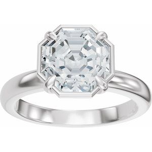 Solitaire Bezel-Style Engagement Ring
