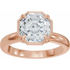 Solitaire Bezel-Style Engagement Ring