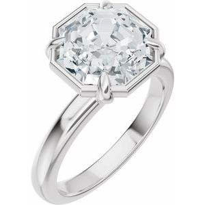 Solitaire Bezel-Style Engagement Ring