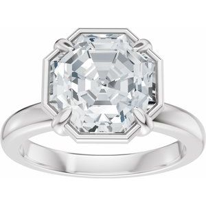Solitaire Bezel-Style Engagement Ring