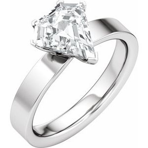 Shield Cut Engagement Ring